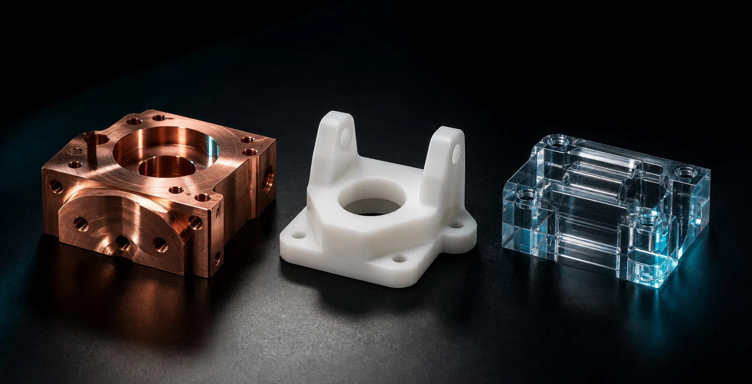 Milling Copper, POM and Acrylic: A Guide to Non-Ferrous Metals and Engineering Plastics