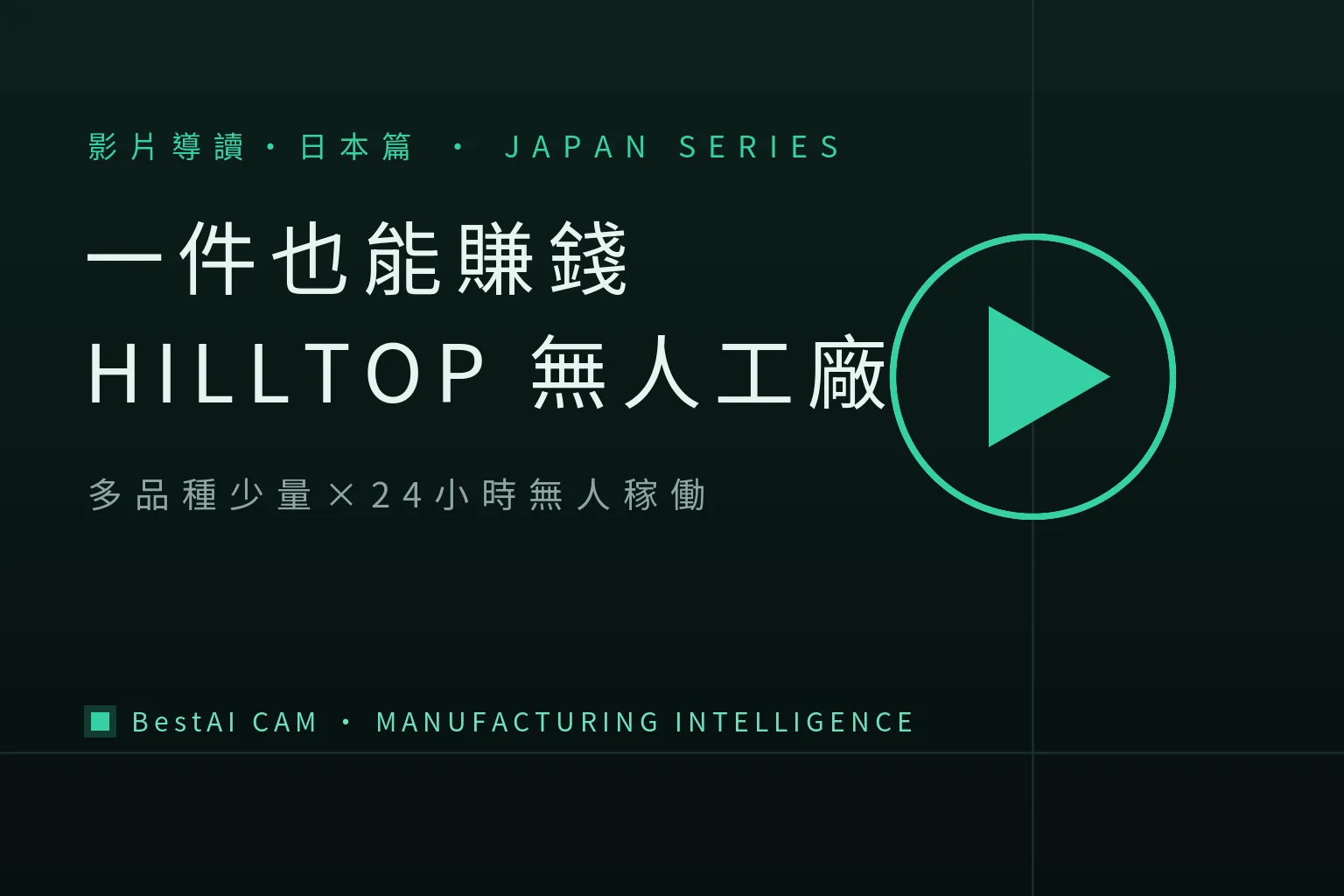 The 24-Hour Unmanned Factory That "Profits on a Single Piece": A Guide to the Kyoto HILLTOP Tour Video