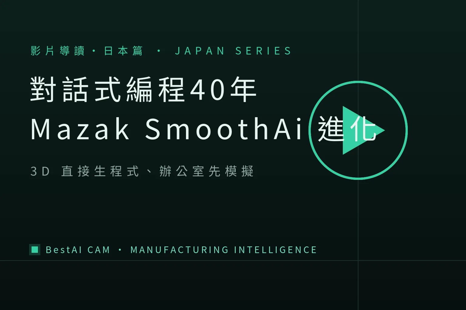 Forty Years After Conversational Programming, the AI Evolution: A Guide to Mazak's "MAZATROL SmoothAi" Videos